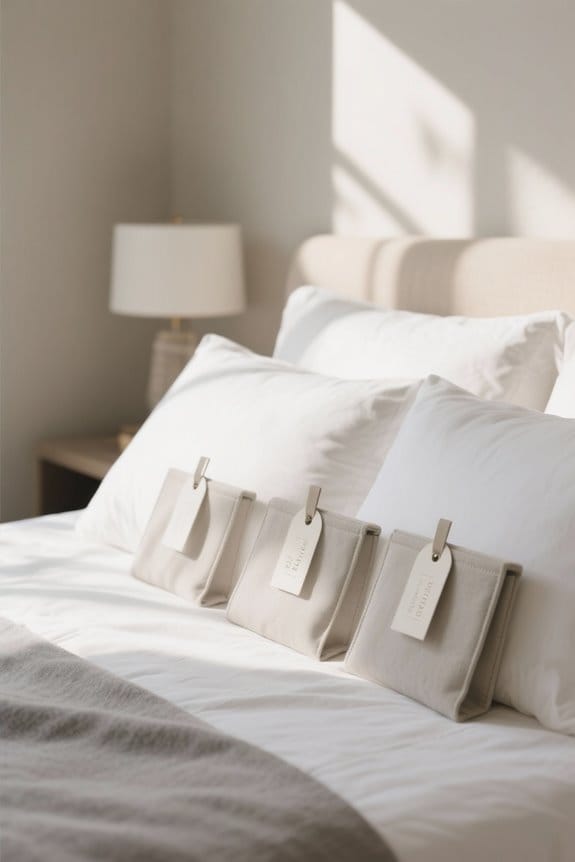 bedding label tag organizers