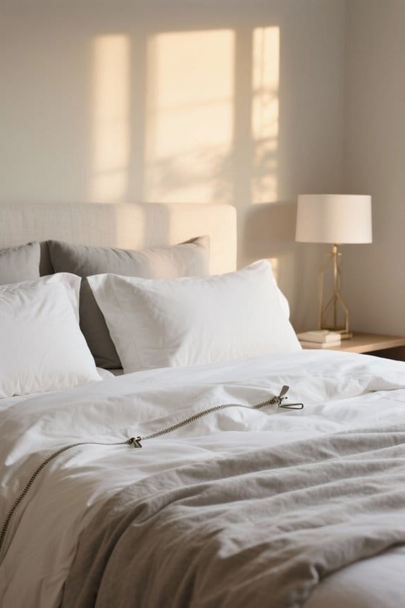comforter cover zipper ties