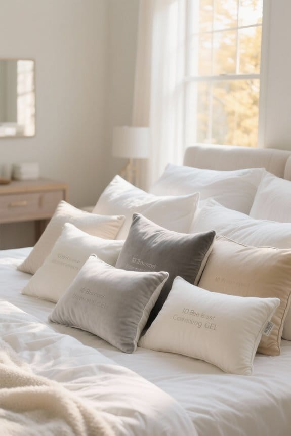 cooling gel microfiber pillows