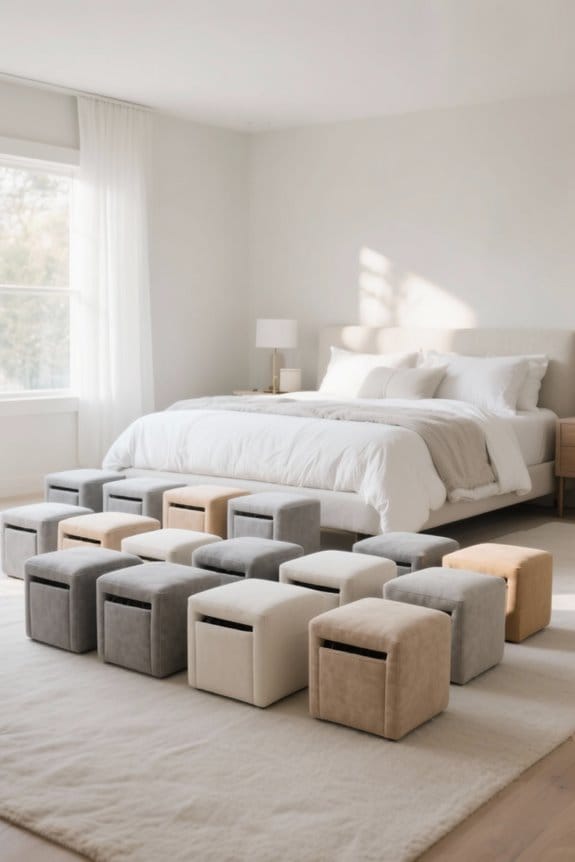 stylish functional blanket storage