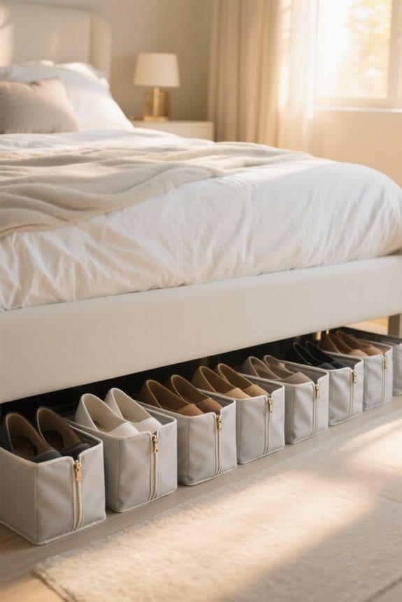 under bed shoe storage solutions